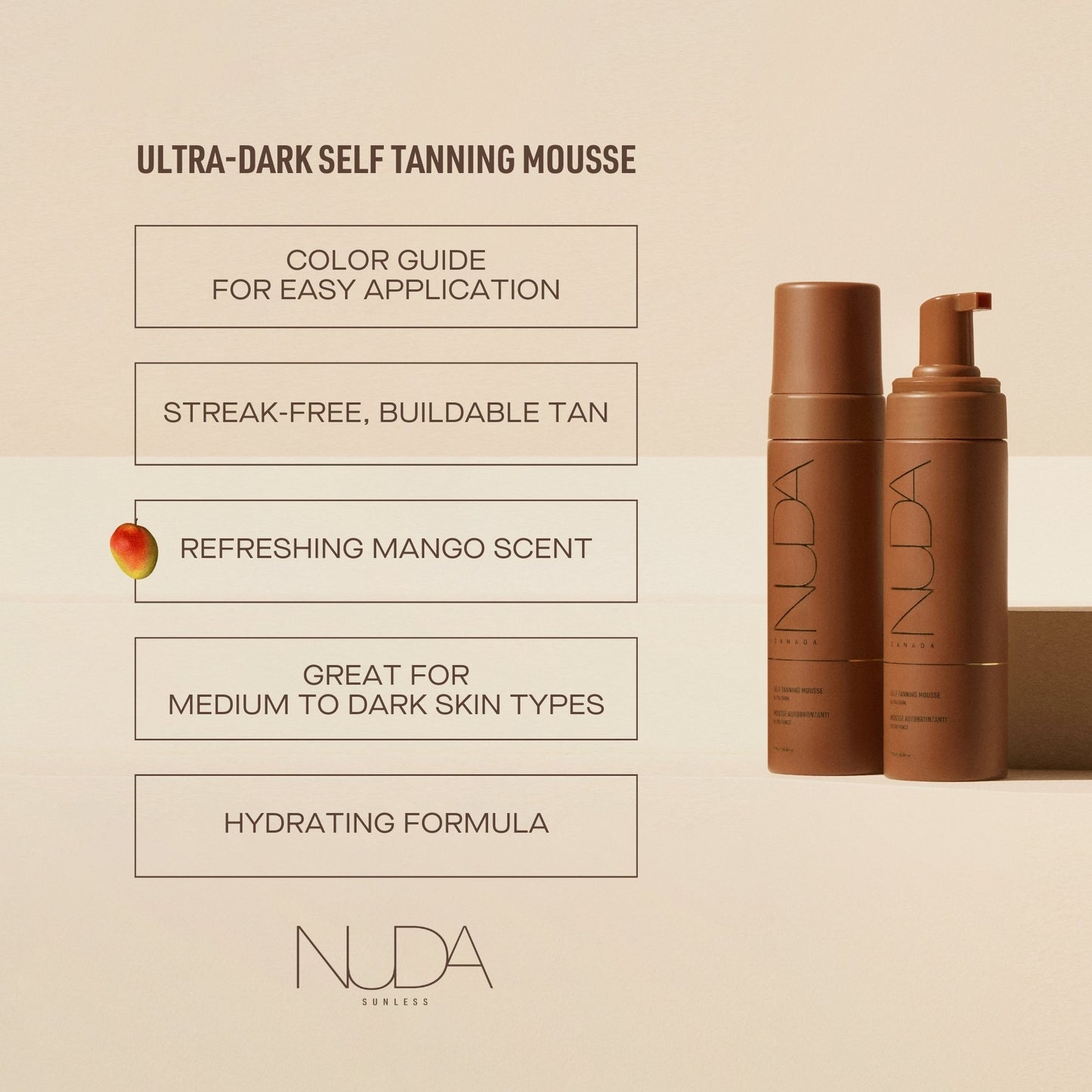 SELF TANNING MOUSSE ULTRA DARK
