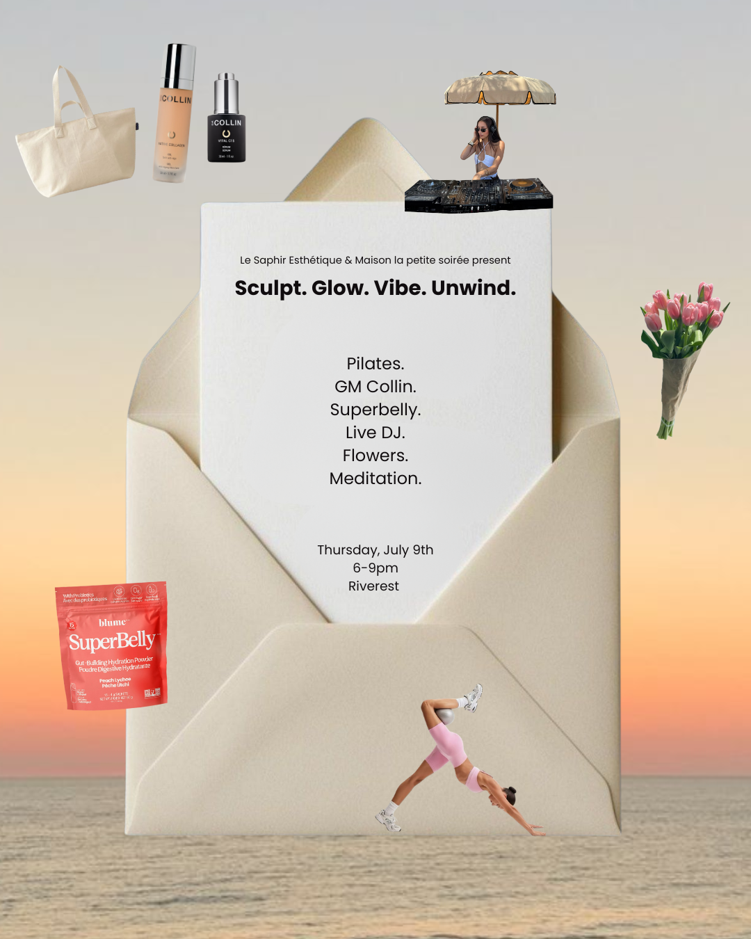 Sculpt. Glow. Vibe. Unwind.
