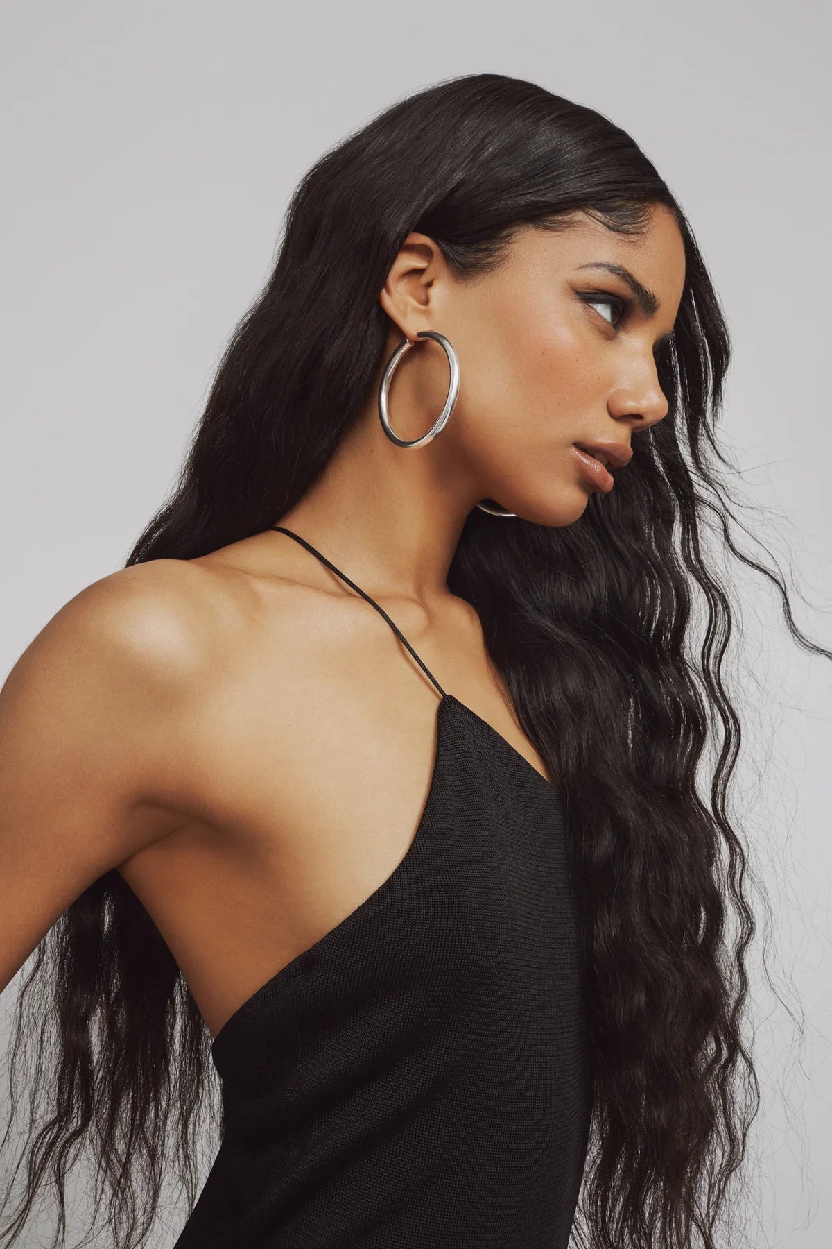 00'S HOOPS IN SILVER