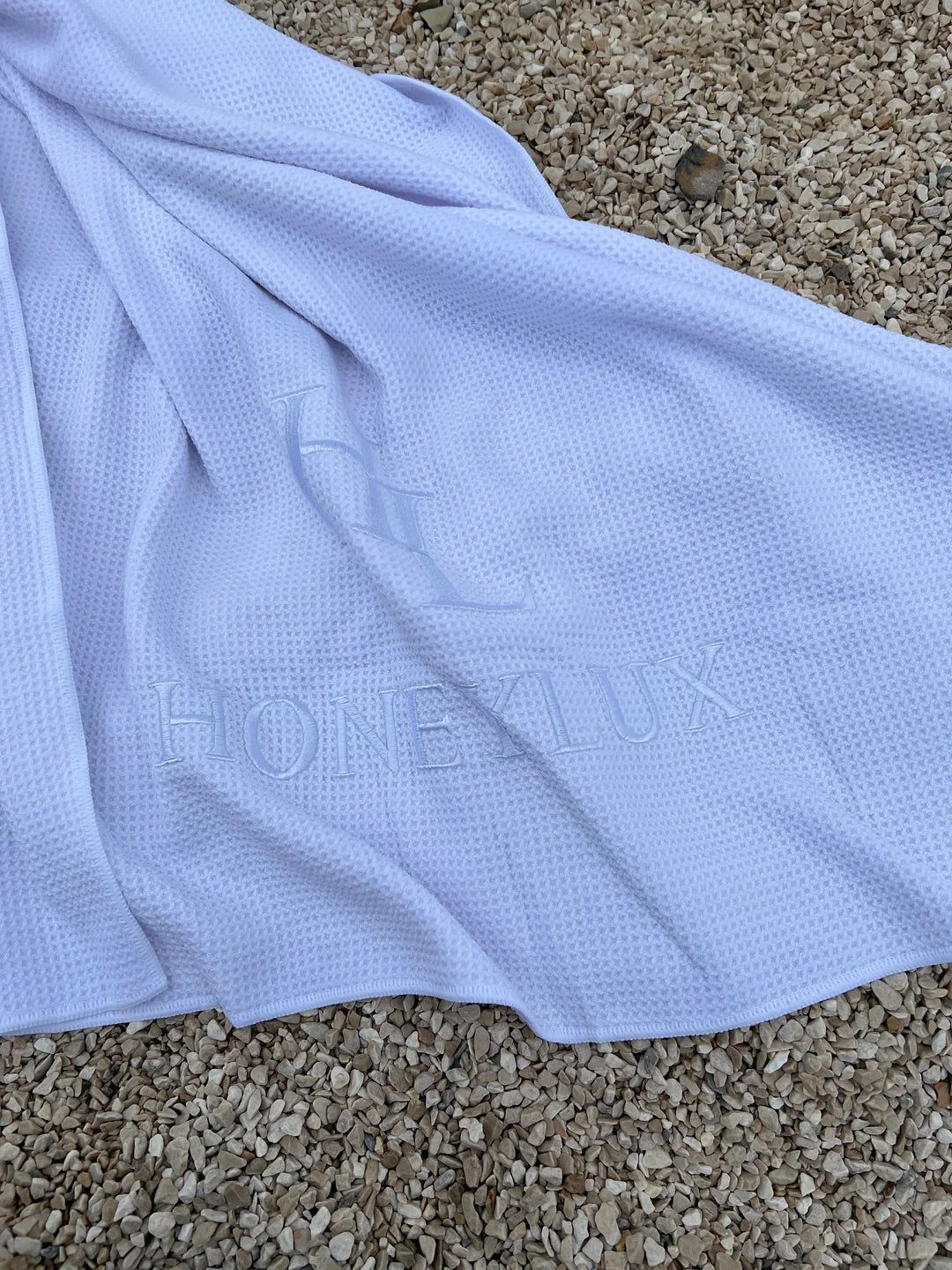 Large Waffle Towel - White