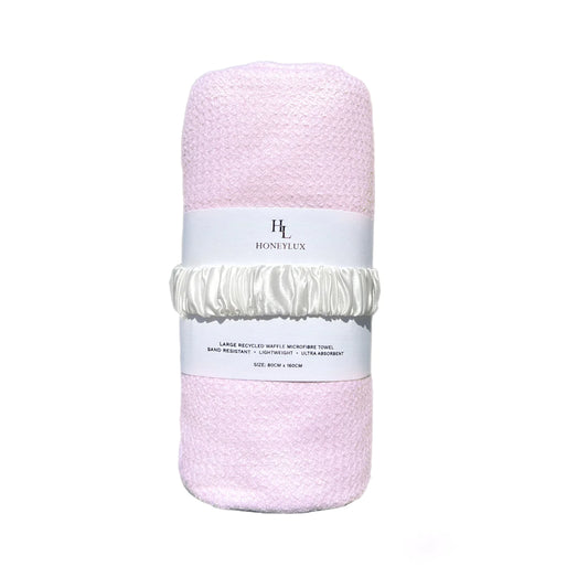 Large Waffle Towel - Pink