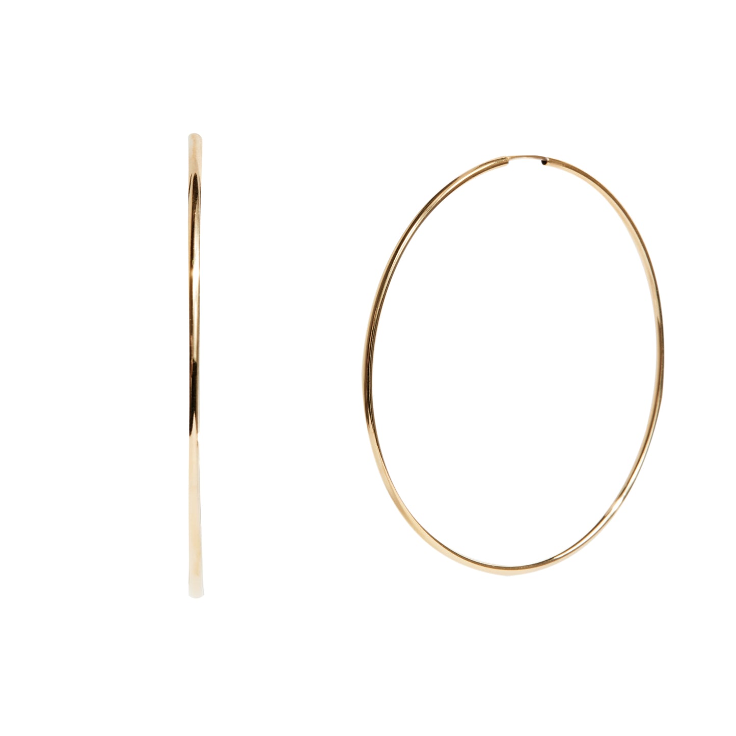 MAXI HOOPS IN GOLD