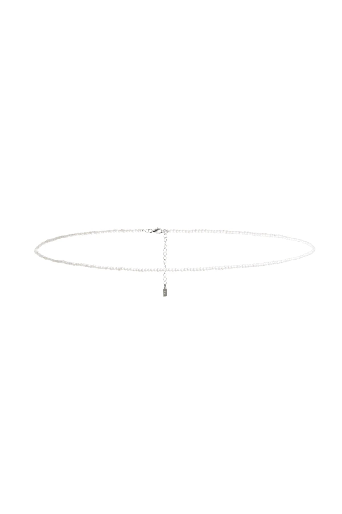 FRESHWATER PEARL BELLY CHAIN IN SILVER