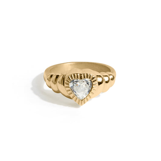 SELF-LOVE SIGNET RING IN GOLD