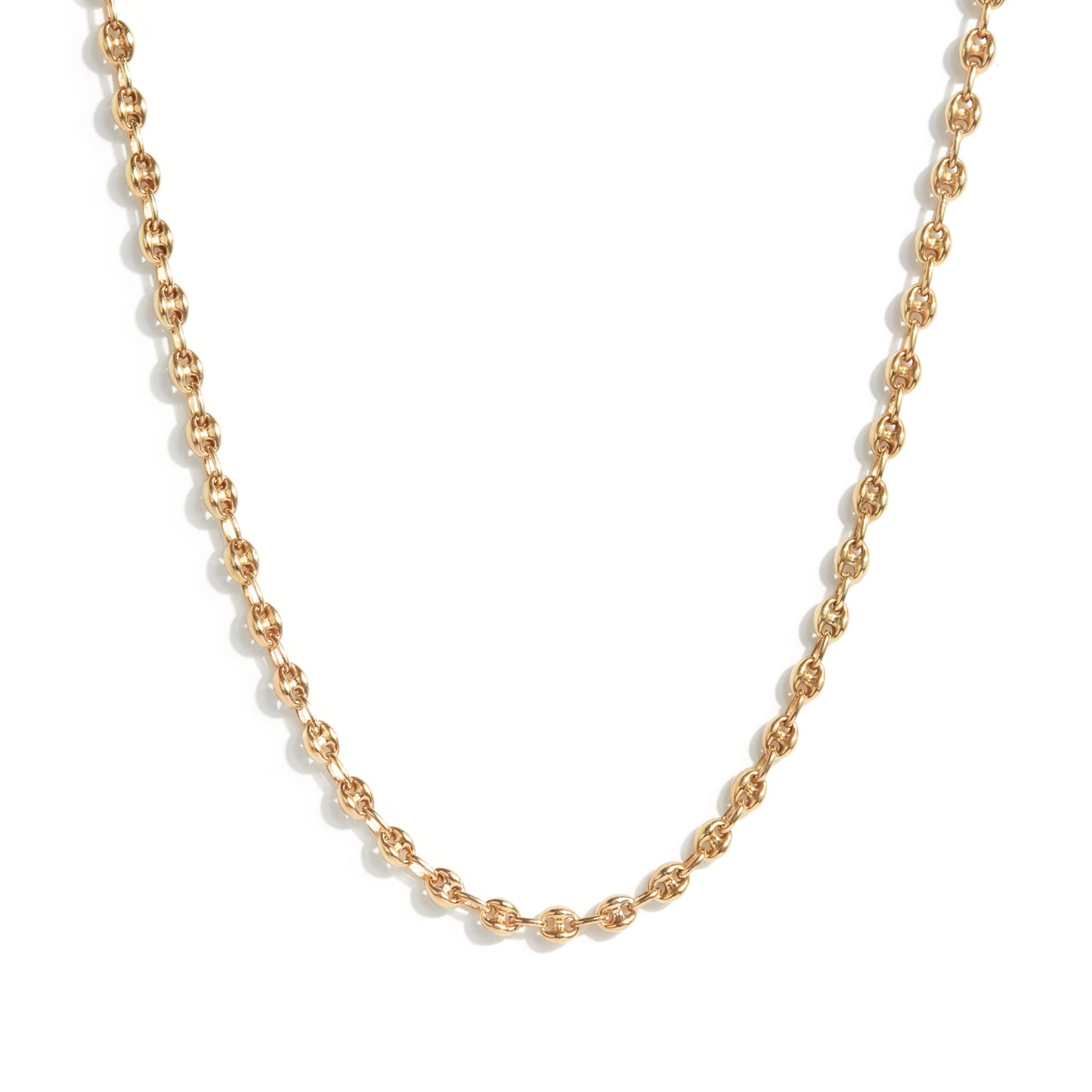 COFFEE BEAN NECKLACE IN GOLD