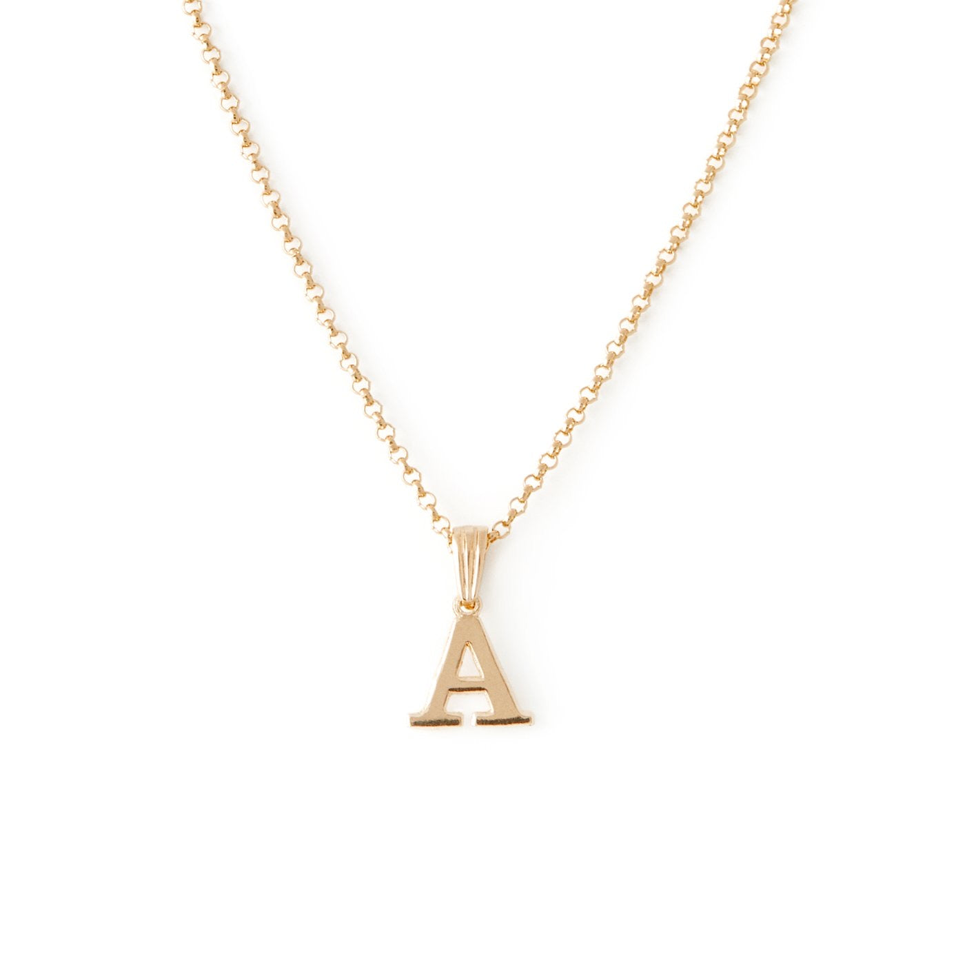 Alphabetic Pendant in Gold