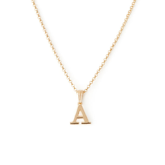 Alphabetic Pendant in Gold