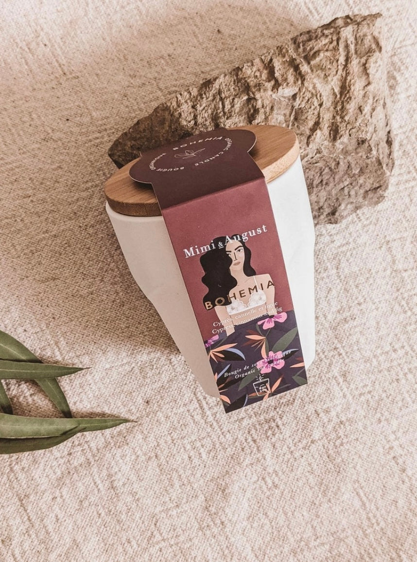 Bohemia Organic Soy Reusable Candle