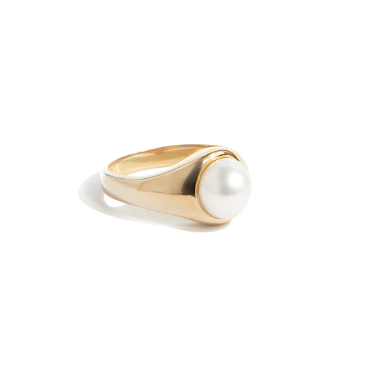 FRESHWATER PEARL RING IN GOLD