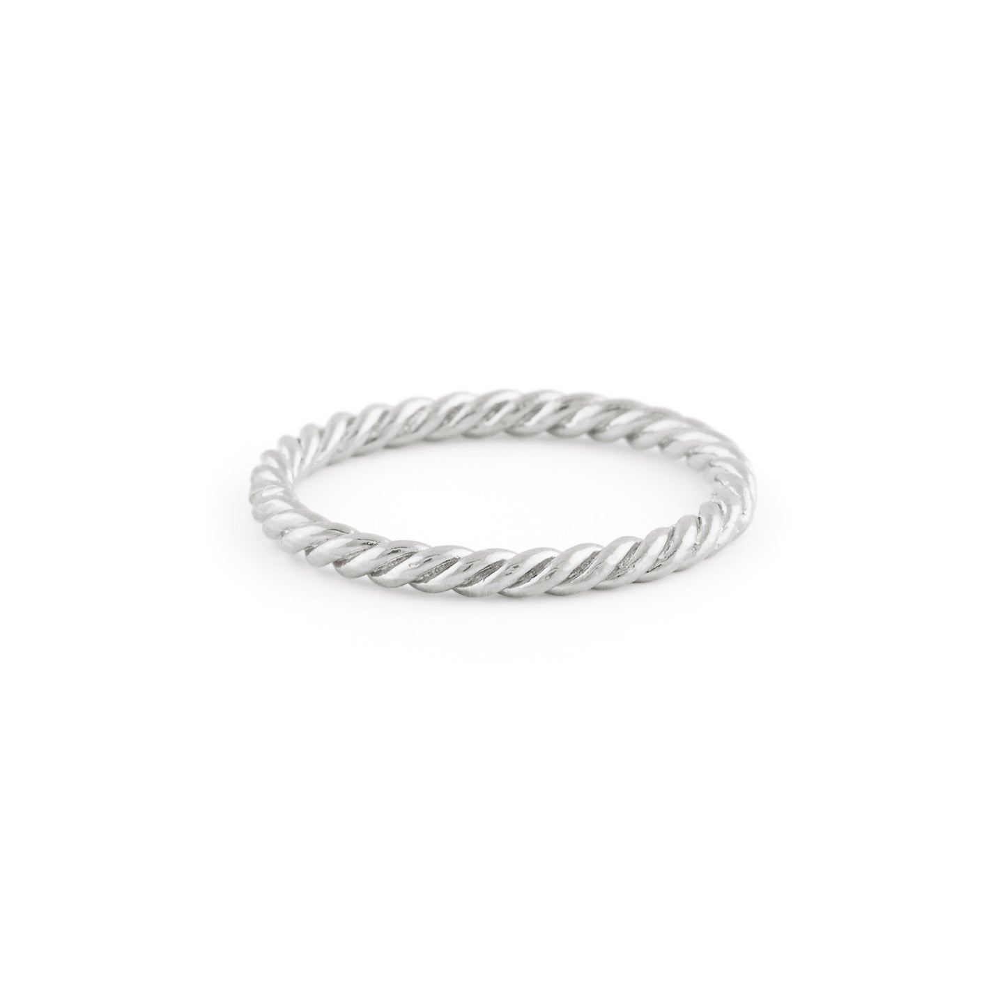 Braided ring in Silver