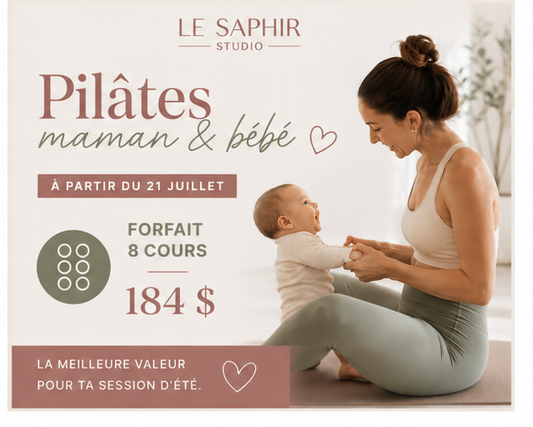 Forfait 8 cours- Pilâtes maman & bébé