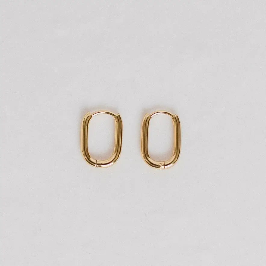 Dainty Oval Earrings