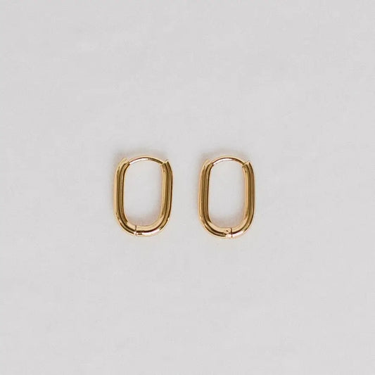 Dainty Oval Earrings