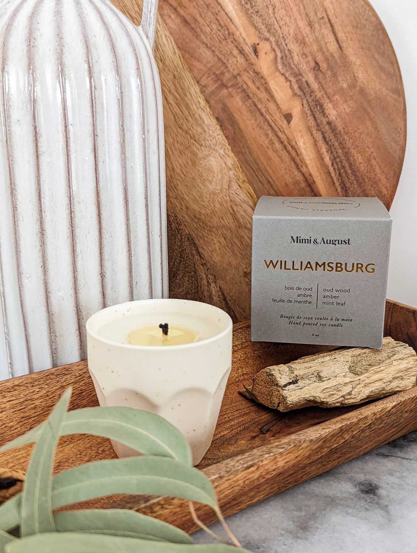 Williamsburg Organic Soy Reusable Candle