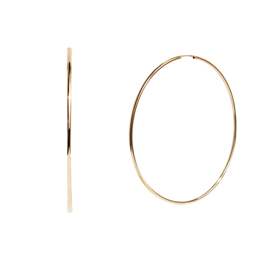 MAXI HOOPS IN GOLD