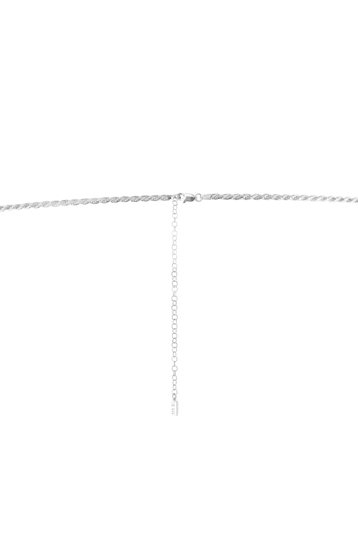 ROPE BELLY CHAIN IN SILVER