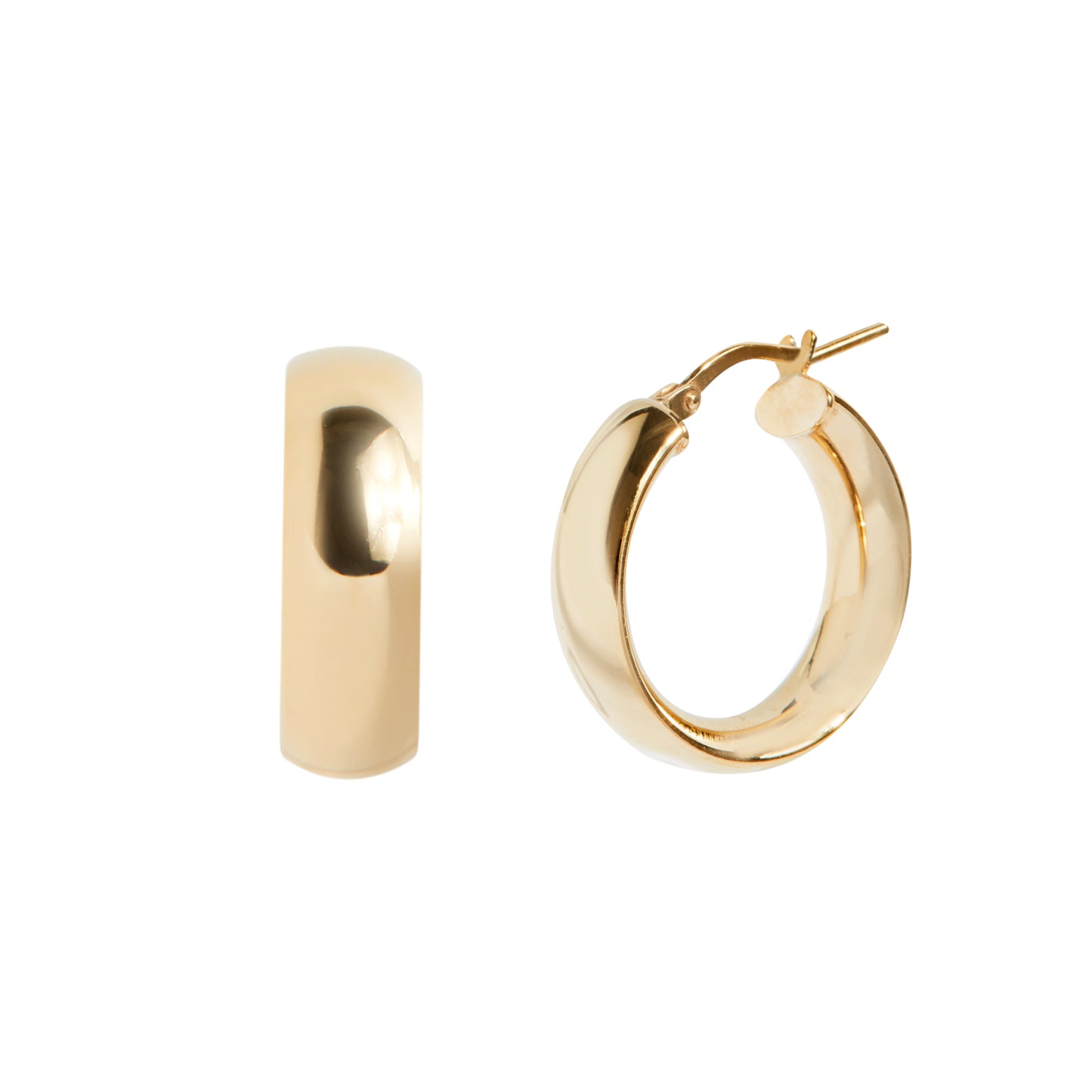 CHUNKY HOOPS IN GOLD