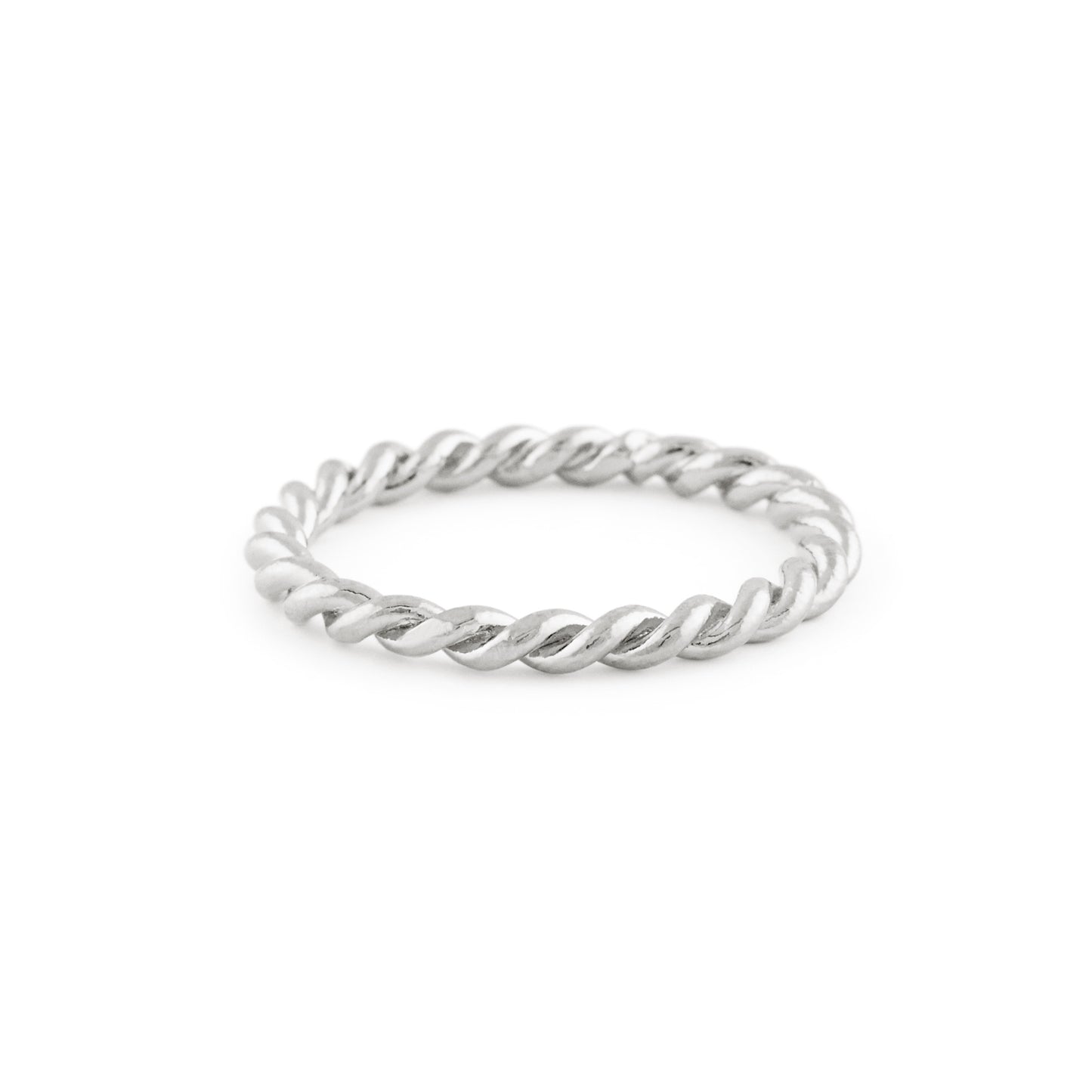 Braided ring in Silver